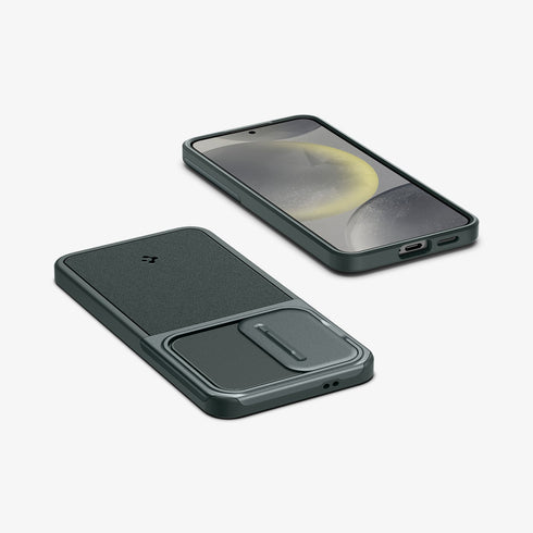ACS07313 - Galaxy S24 Ultra Case Optik Armor in Black showing the back